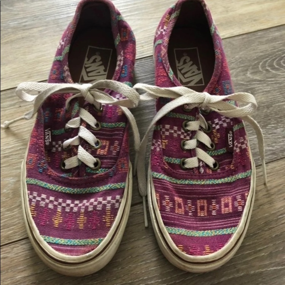 VANS purple canvas print size 4.5